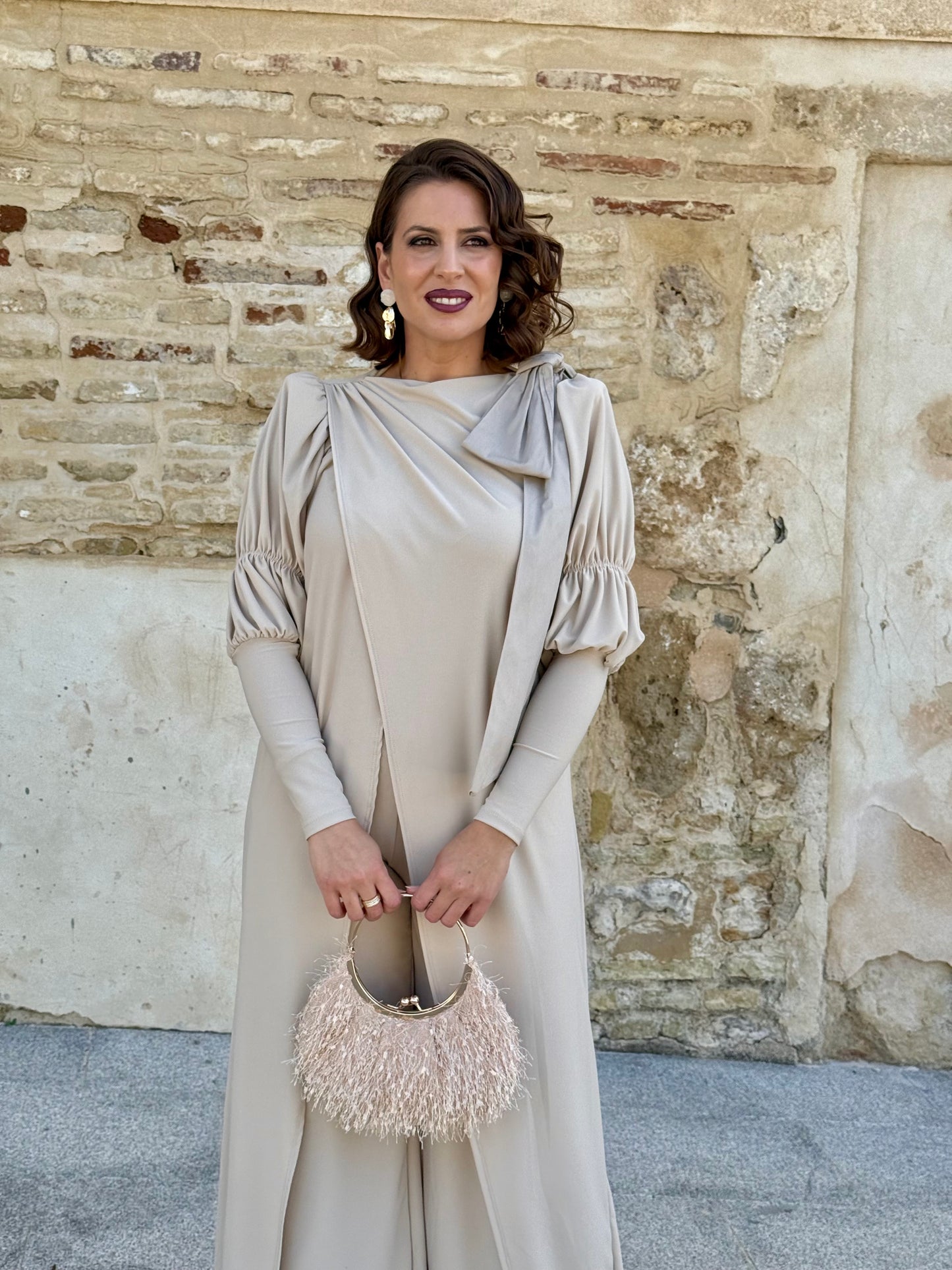 Conjunto Camelia Beige