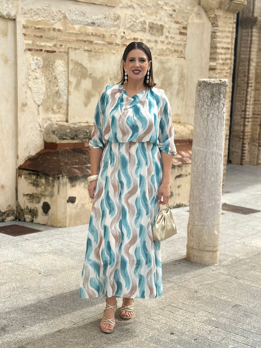 Vestido Mónica Azulado