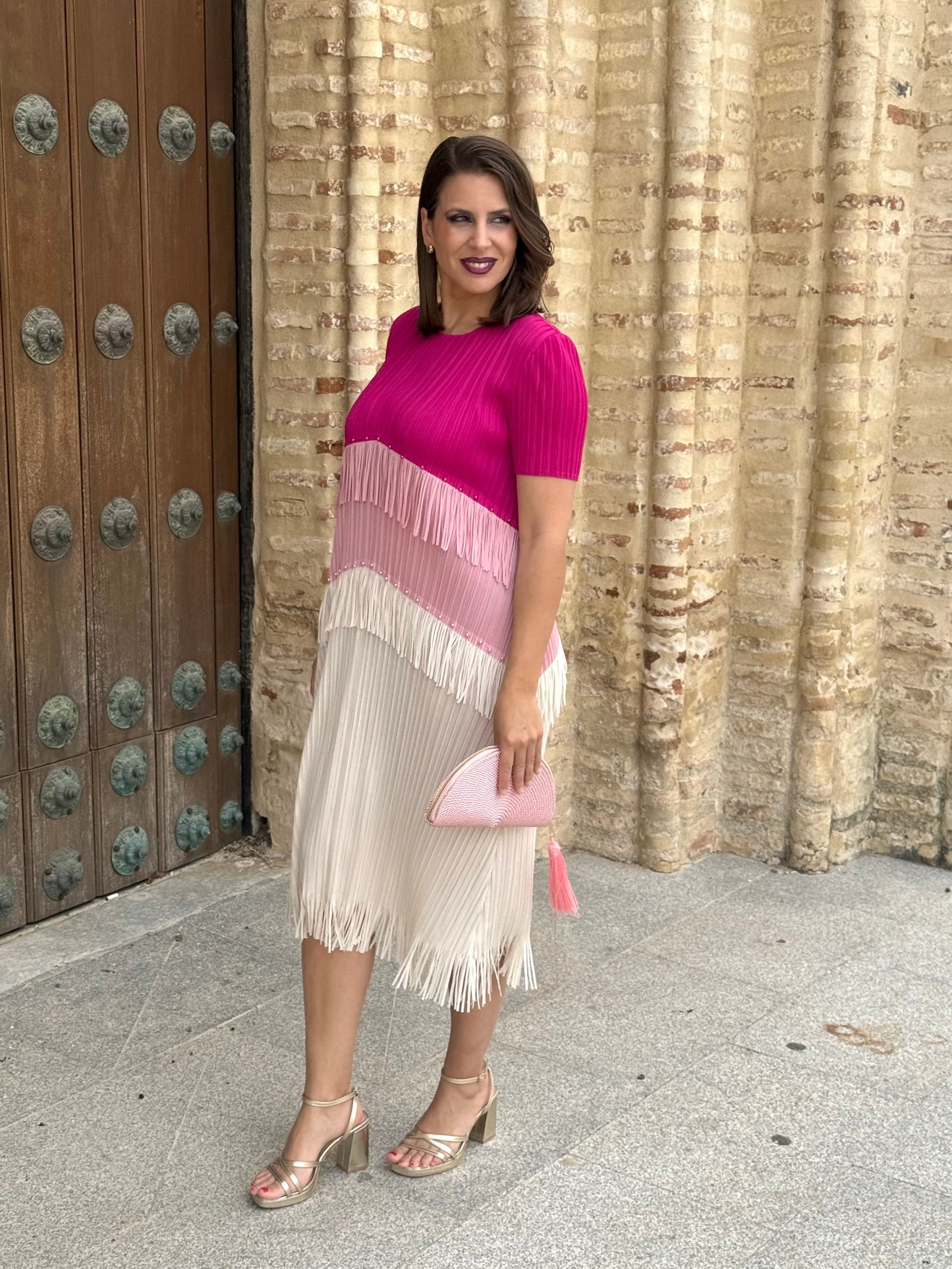 Vestido Berta Rosa