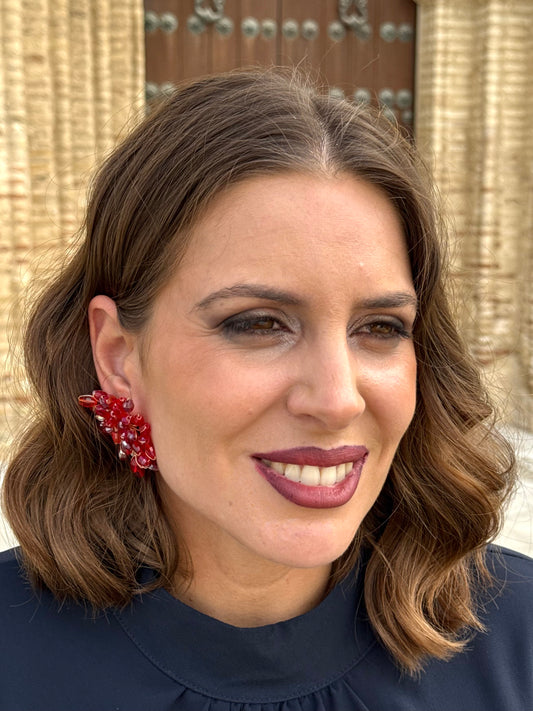 Pendientes Loreto Rojo