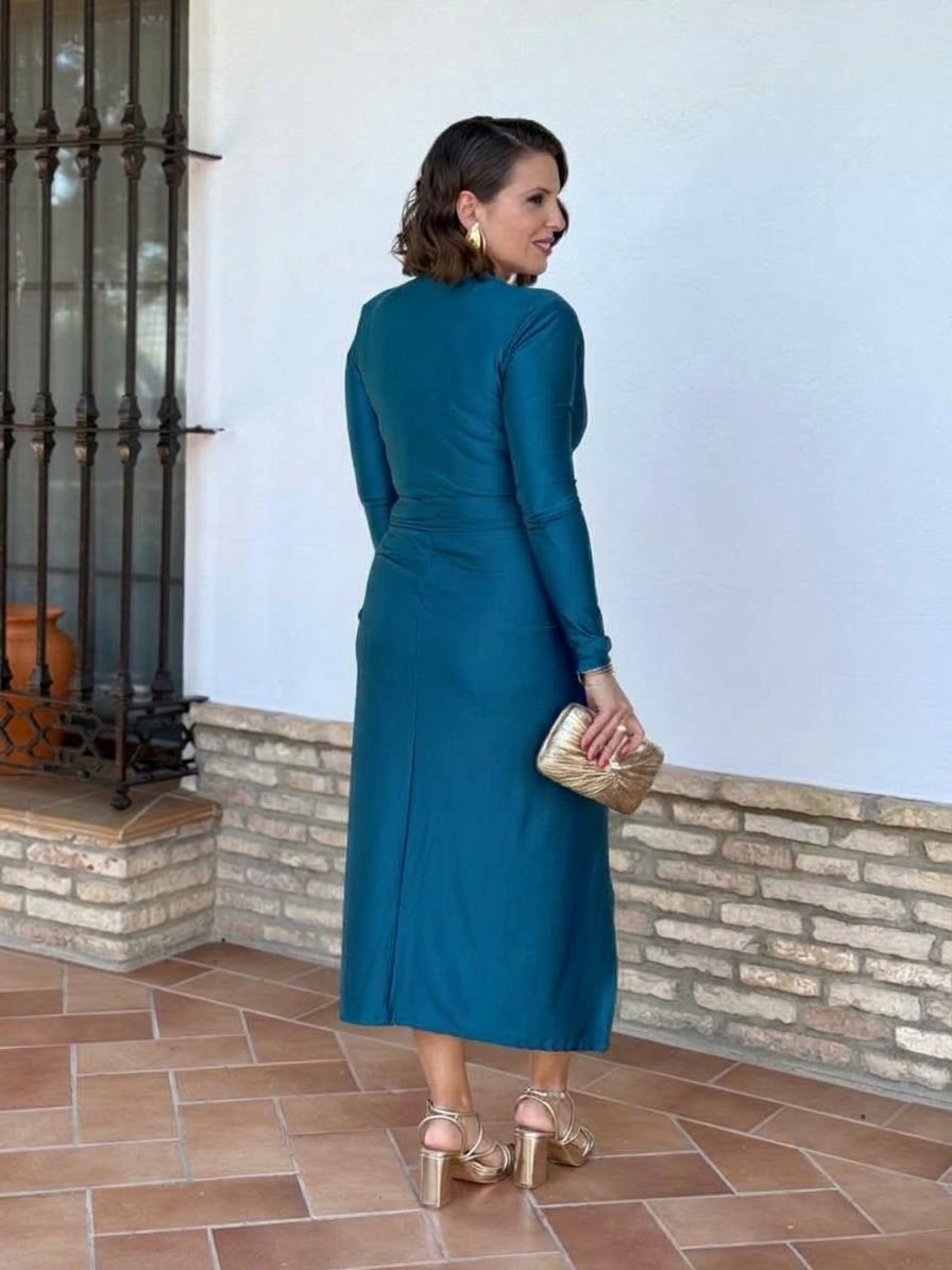 Vestido Galena Petróleo