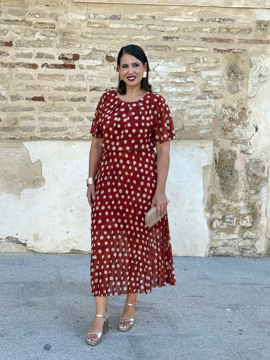 Vestido Bruma Lunar Teja