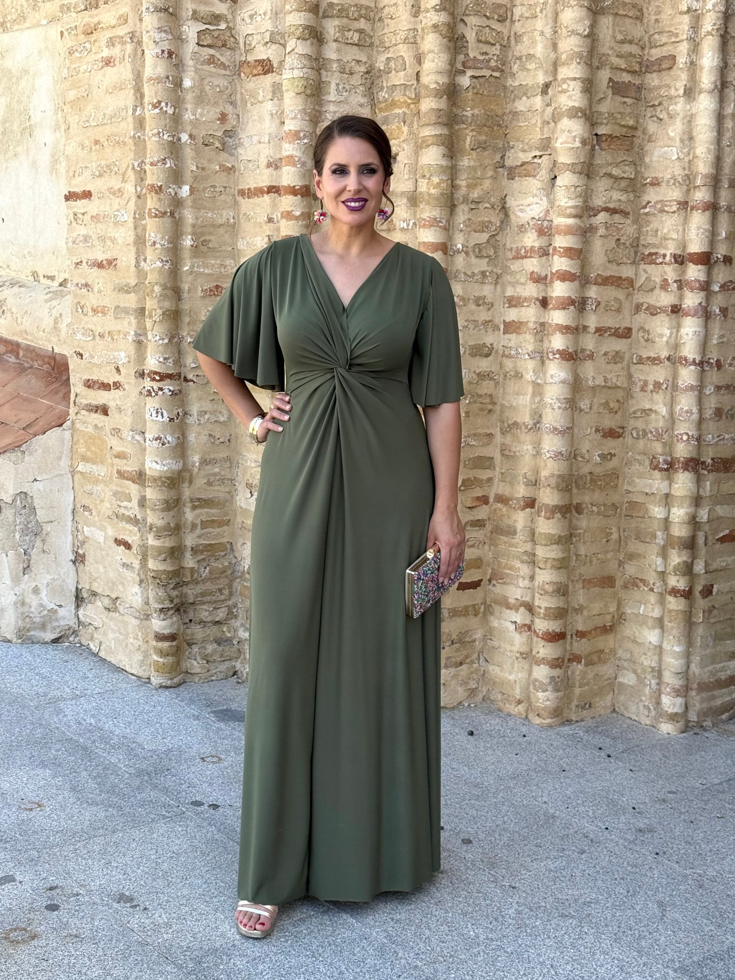 Vestido Zafira Verde Kaki