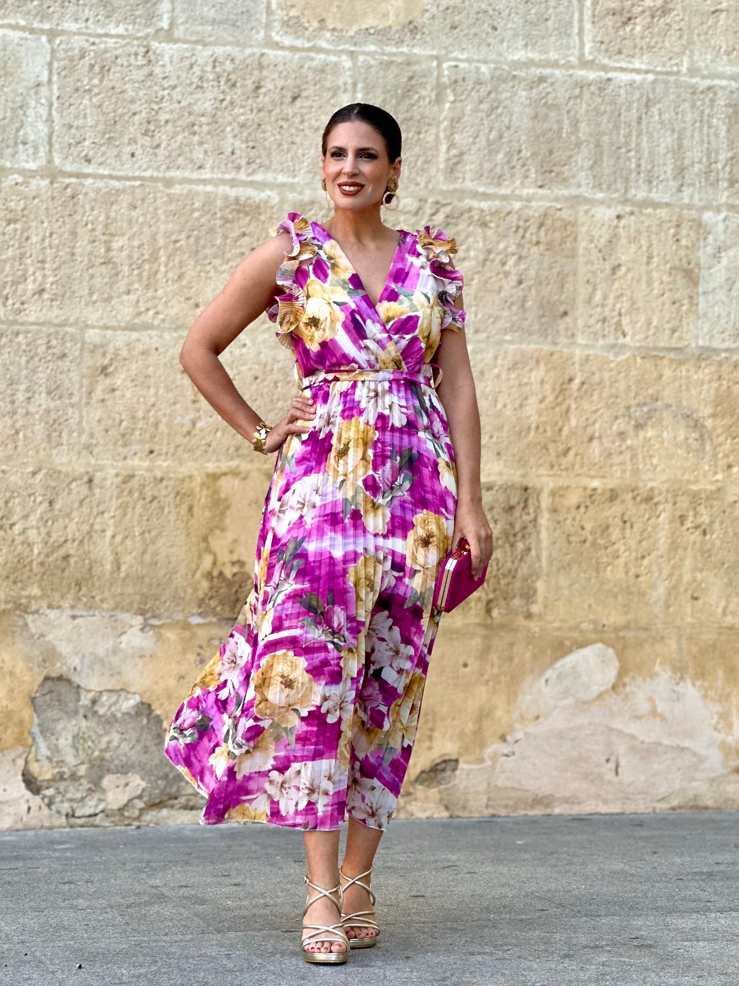 Vestido Luz Floral Buganvilla