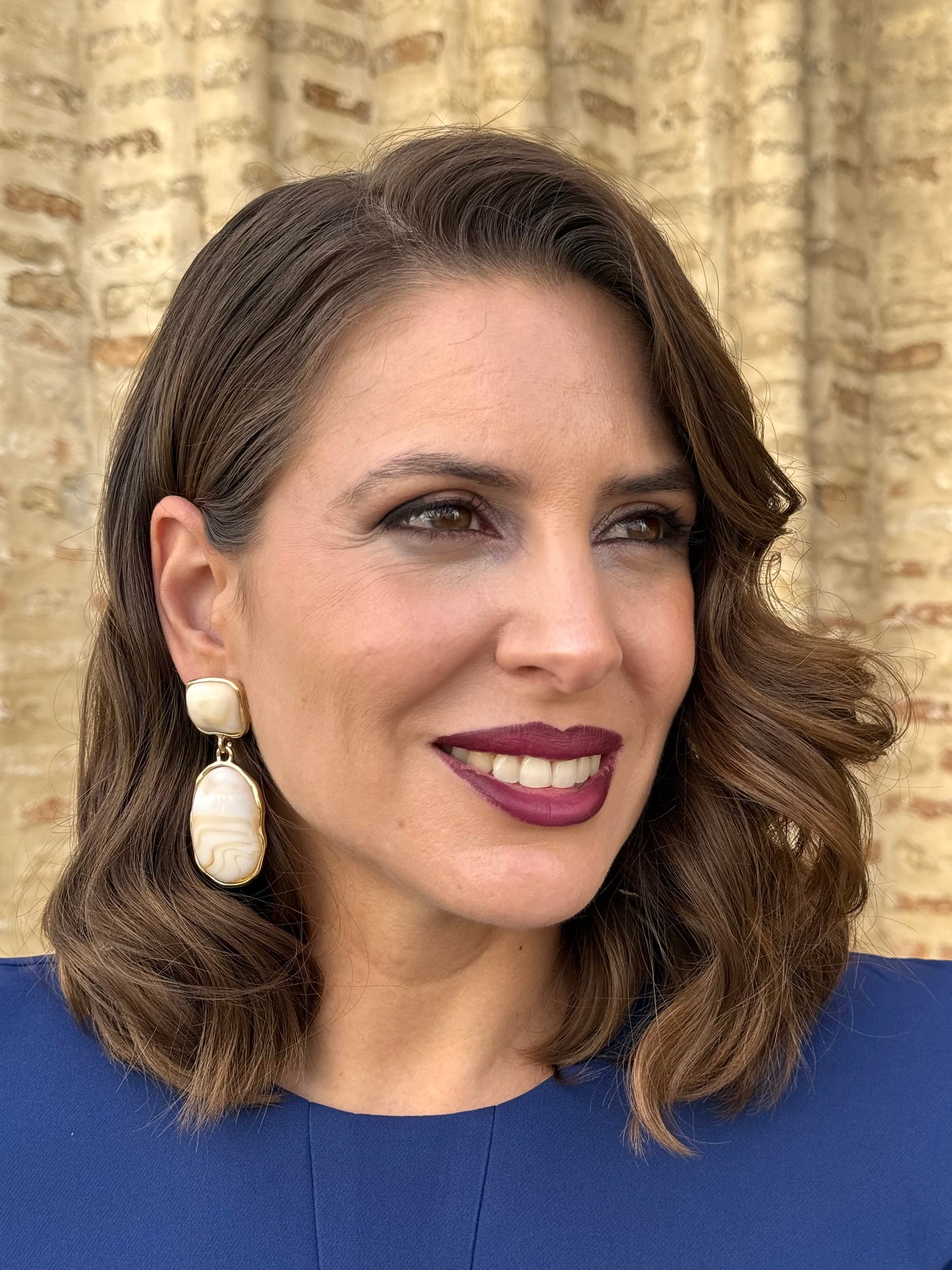 Pendientes Nilo Marfil