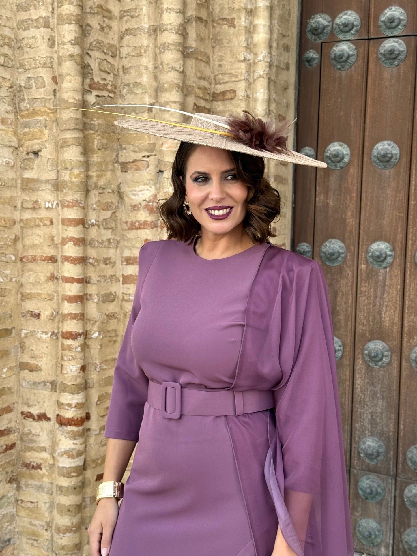 Vestido Palmira Malva Empolvado
