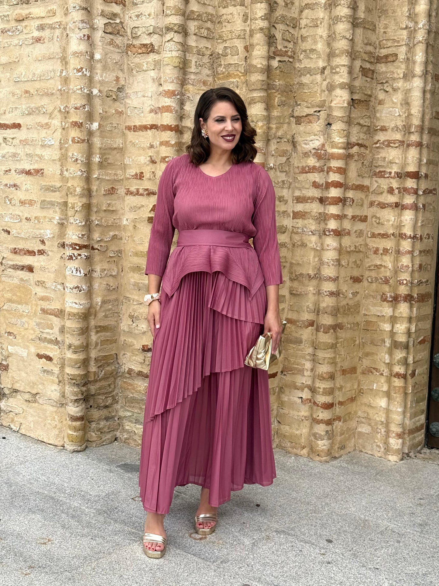 Conjunto Évora Rosa Empolvado