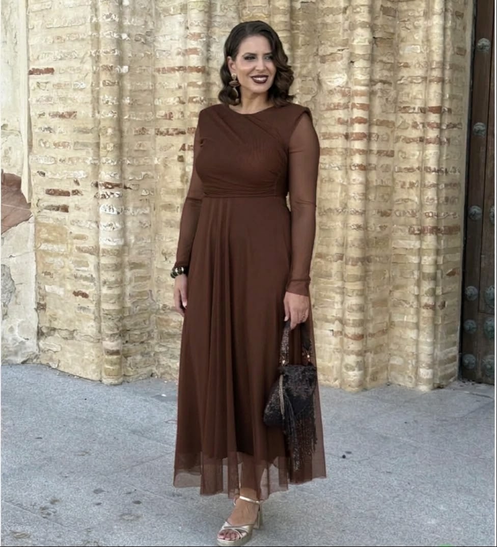 Vestido Dulcinea Marrón