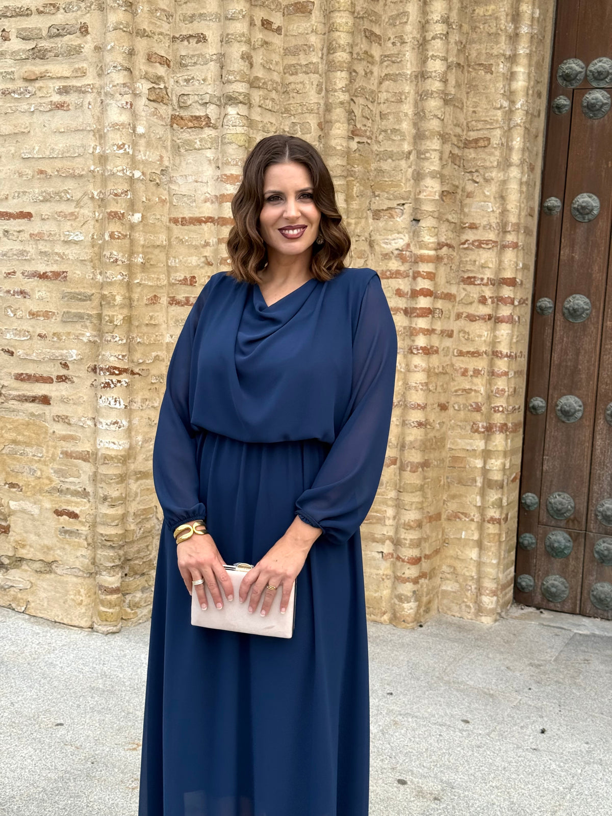 Vestido Miriam Azul Marino