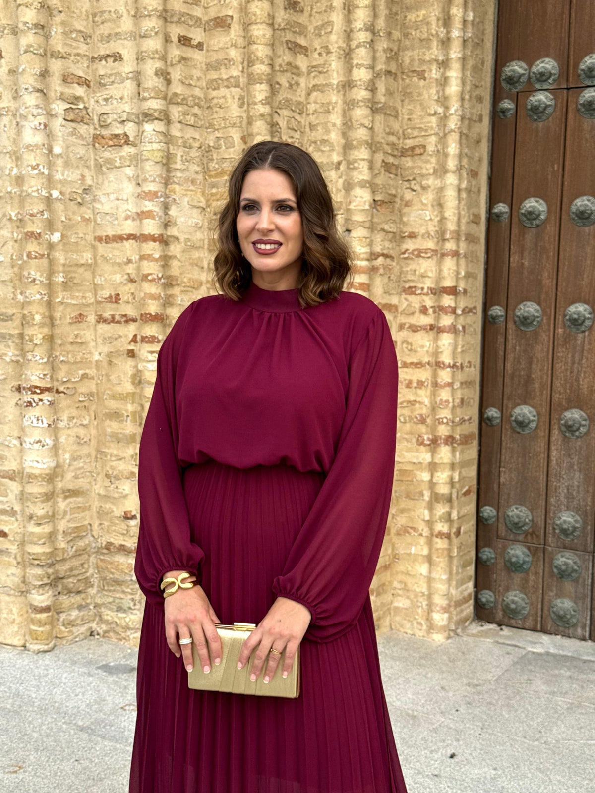 Vestido Julieta Burdeos