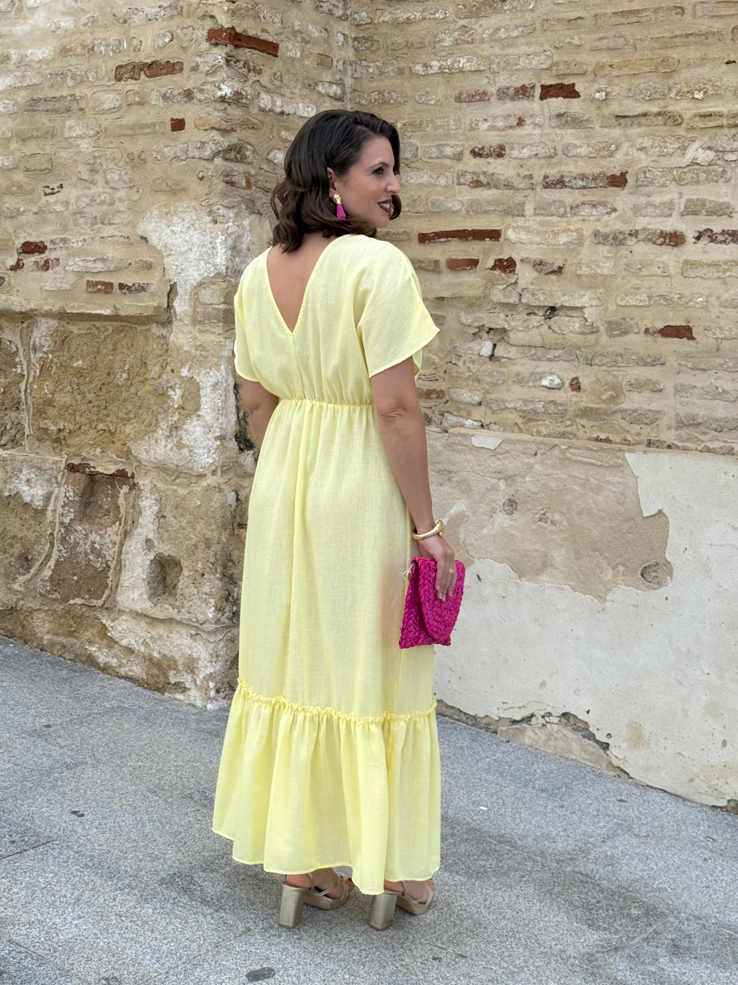 Vestido Sílvia Amarillo