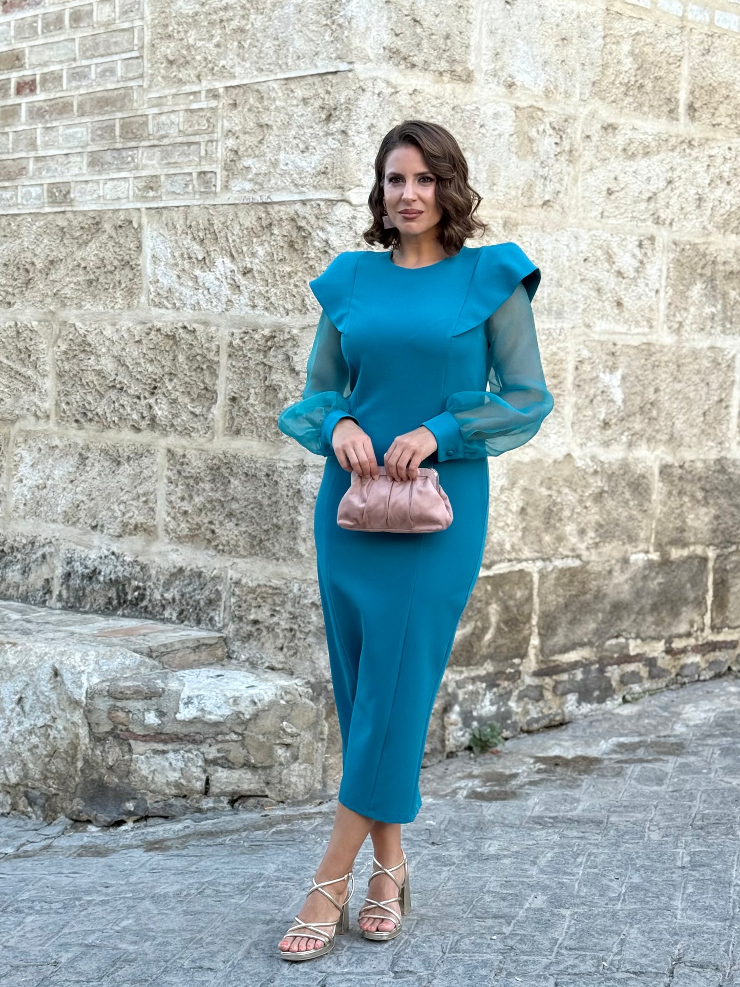 Vestido Aurora Turquesa