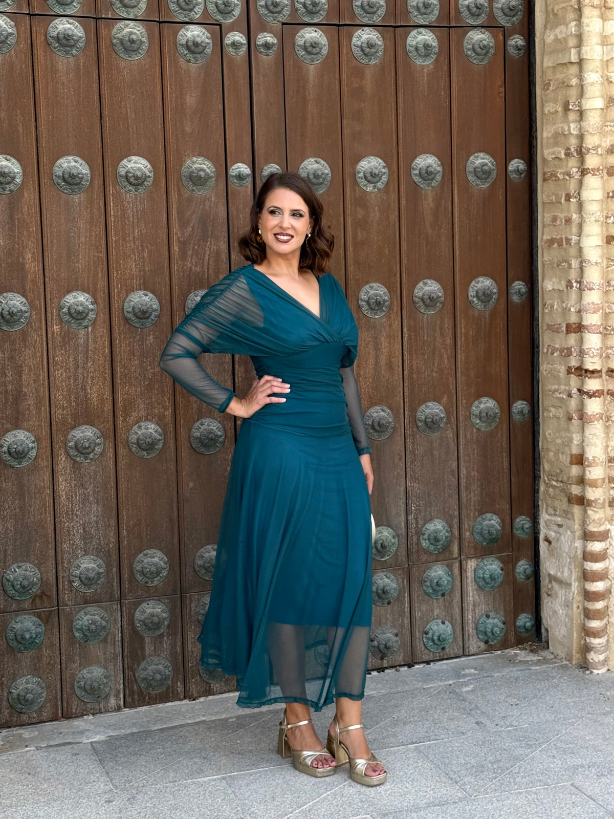 Vestido Graciela Turquesa