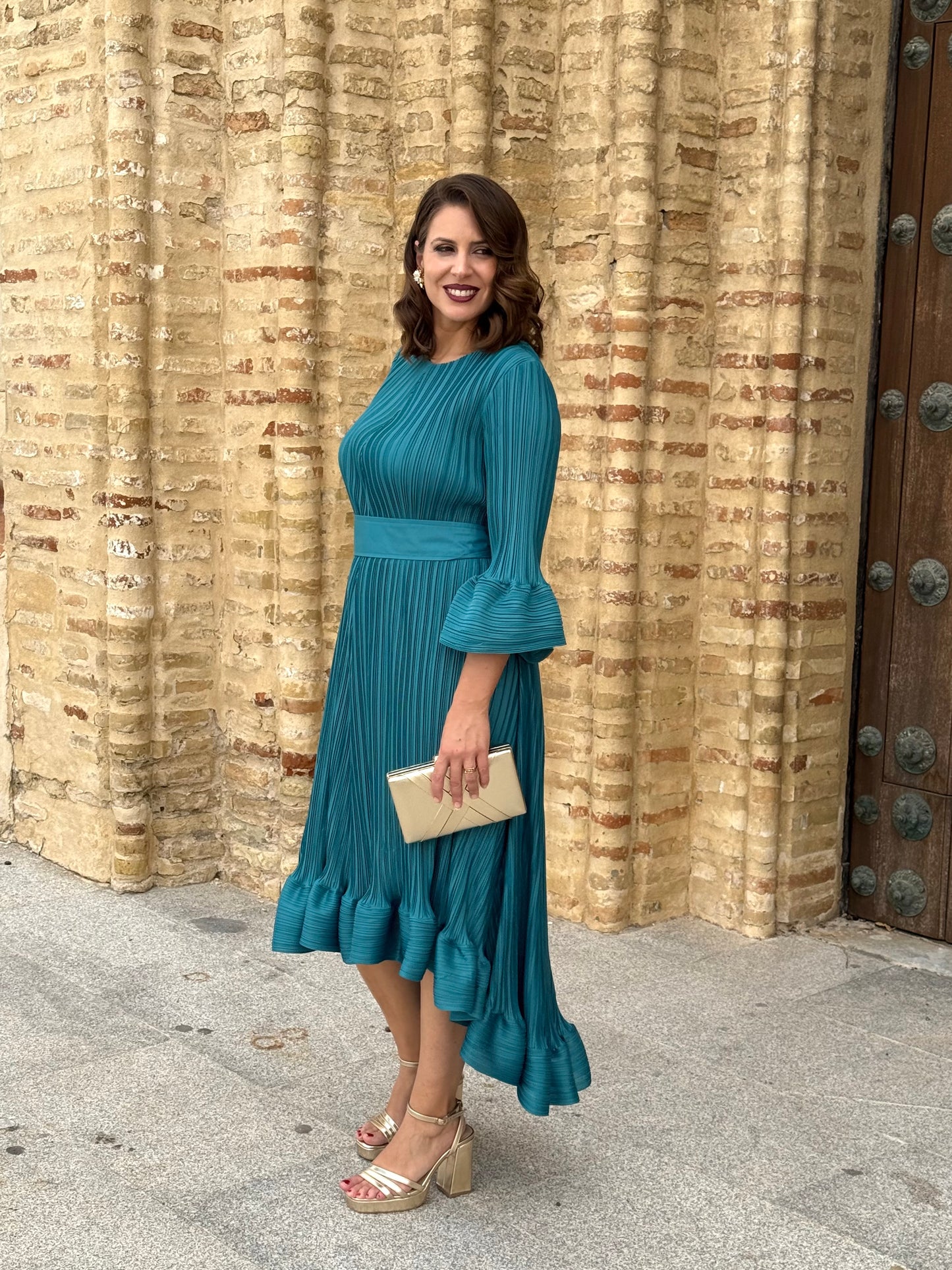 Vestido Nerja Petróleo