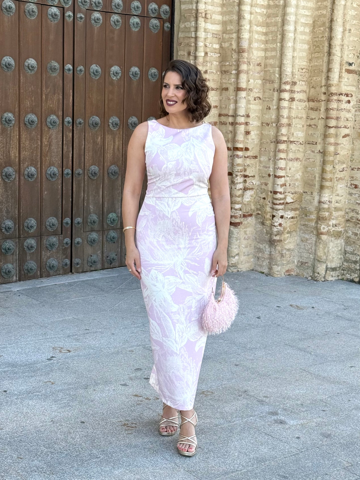 Conjunto Jacquard Aura Rosa