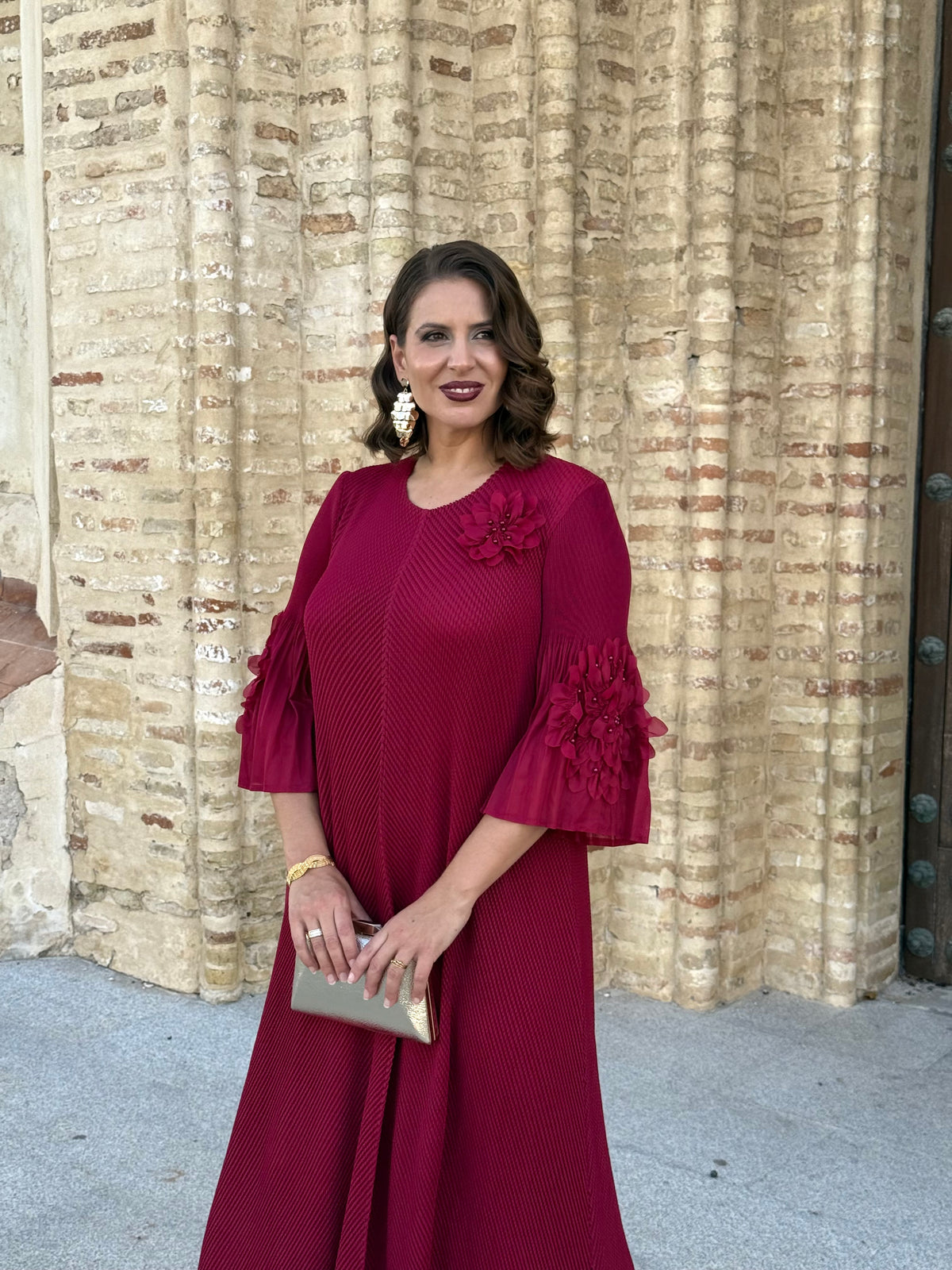 Vestido Encanto Burdeos