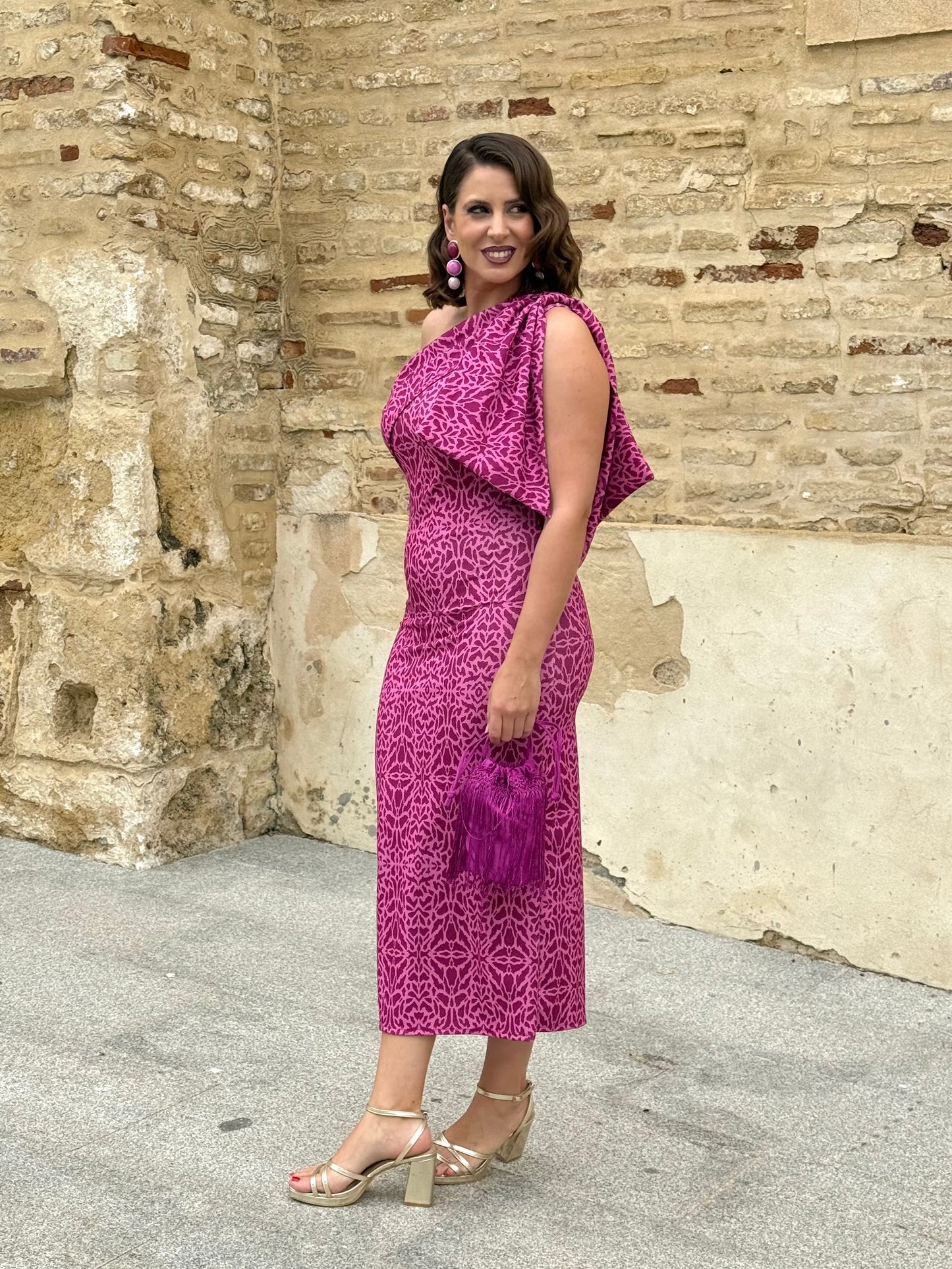 Vestido Liria Buganvilla
