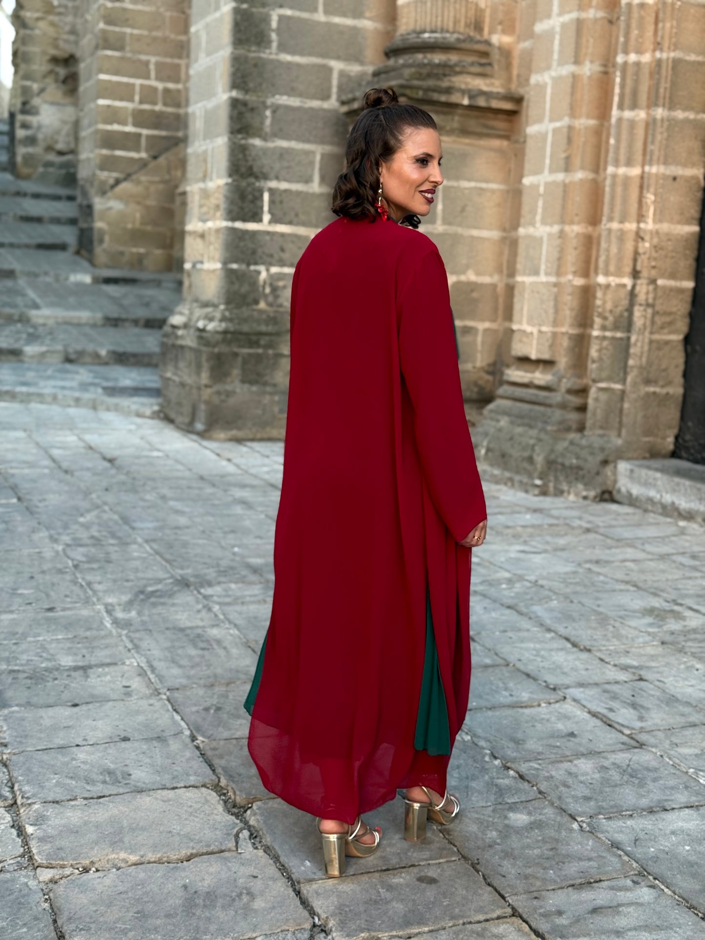 Kimono Gasa Burdeos