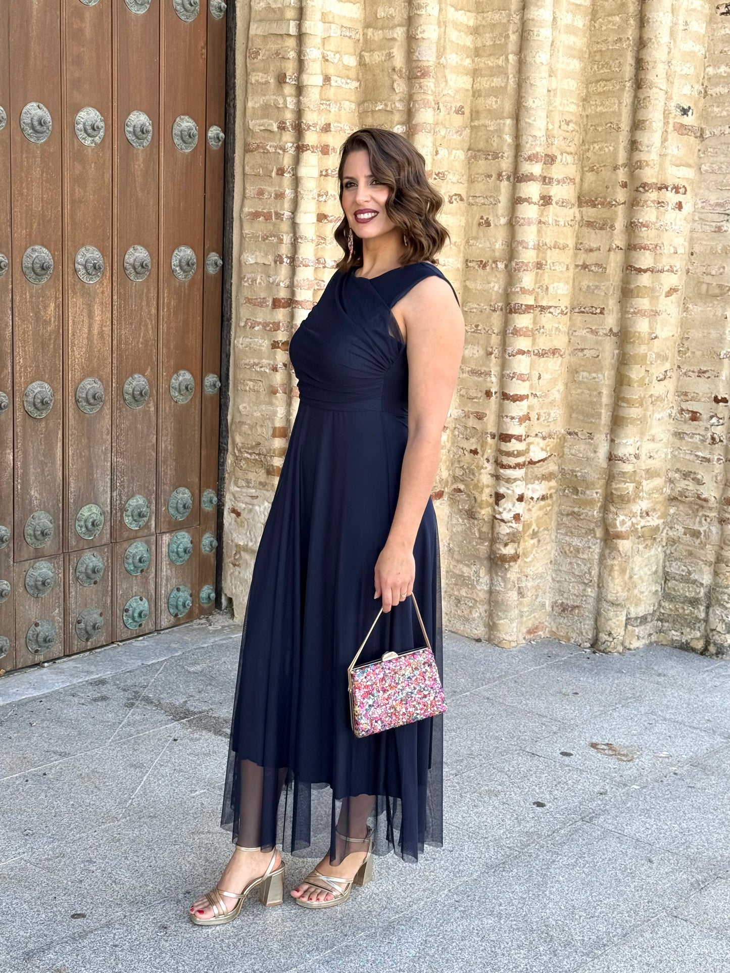 Vestido Dulcinea Azul Marino