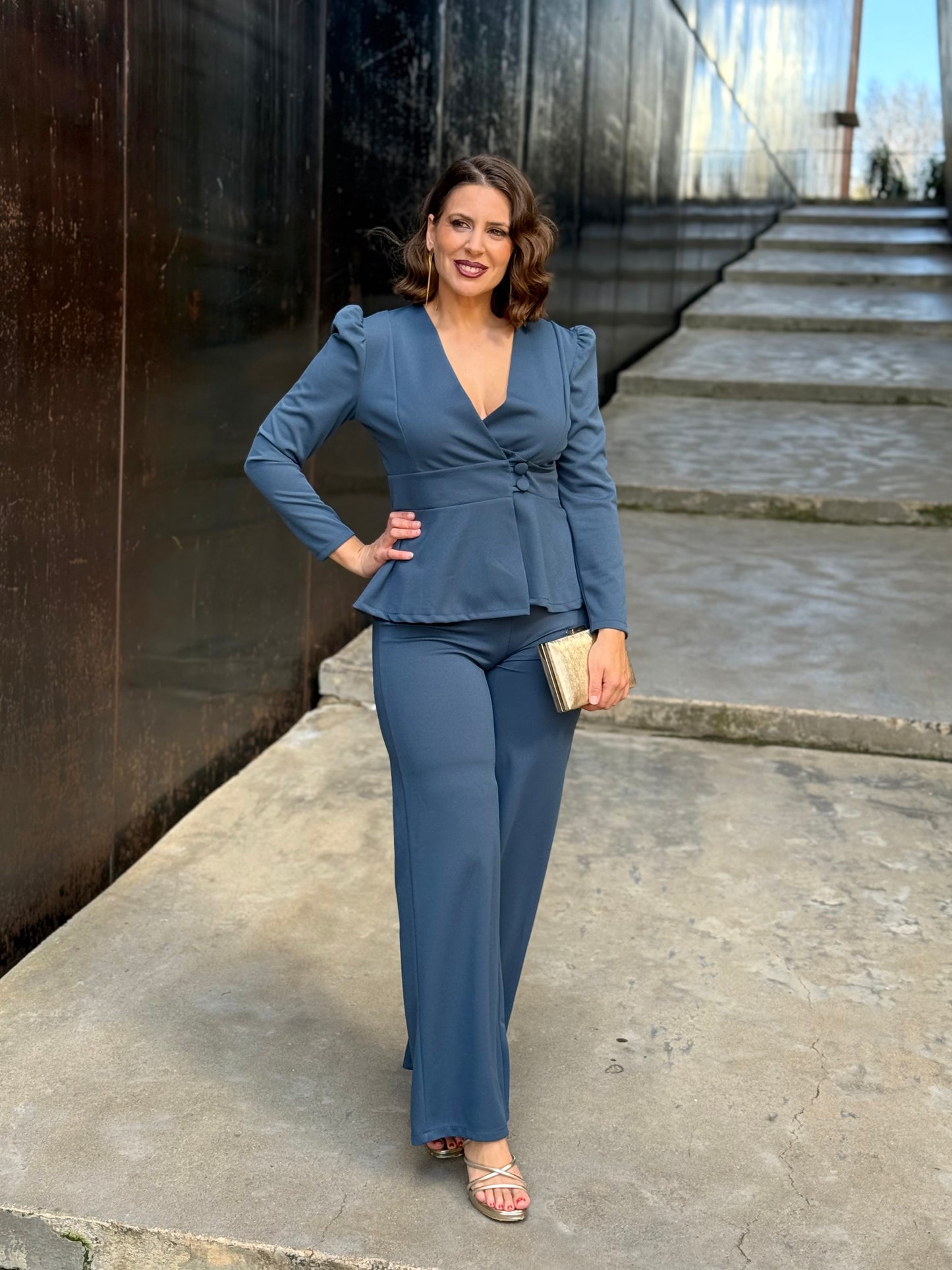 Conjunto Évora Azul Azafata