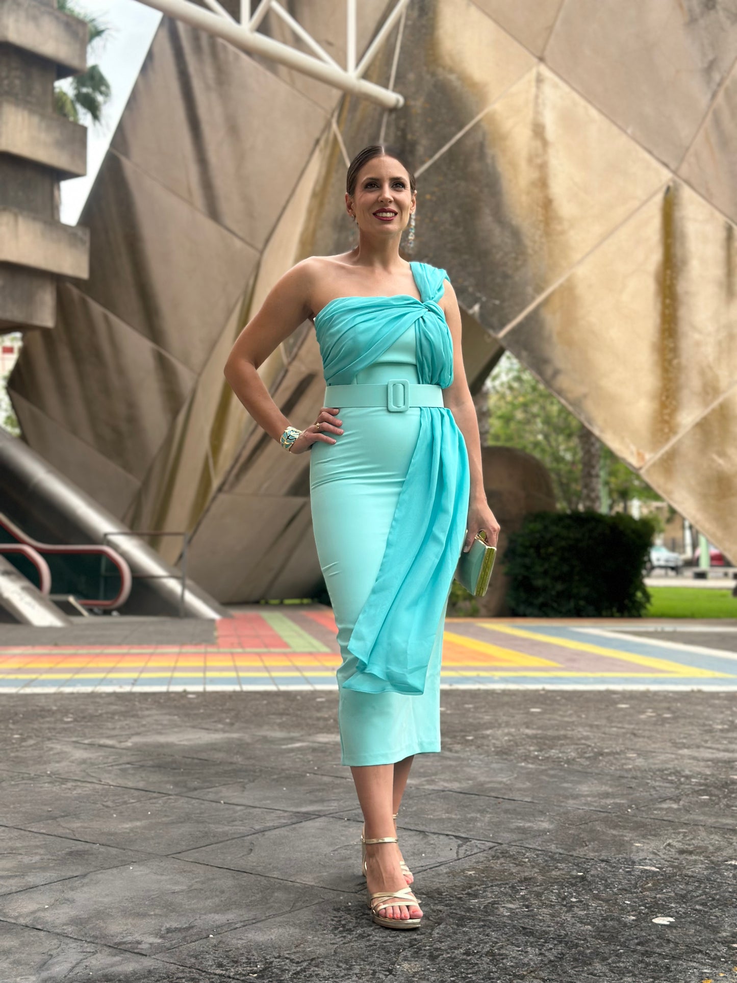 Vestido Serena Verde Pastel