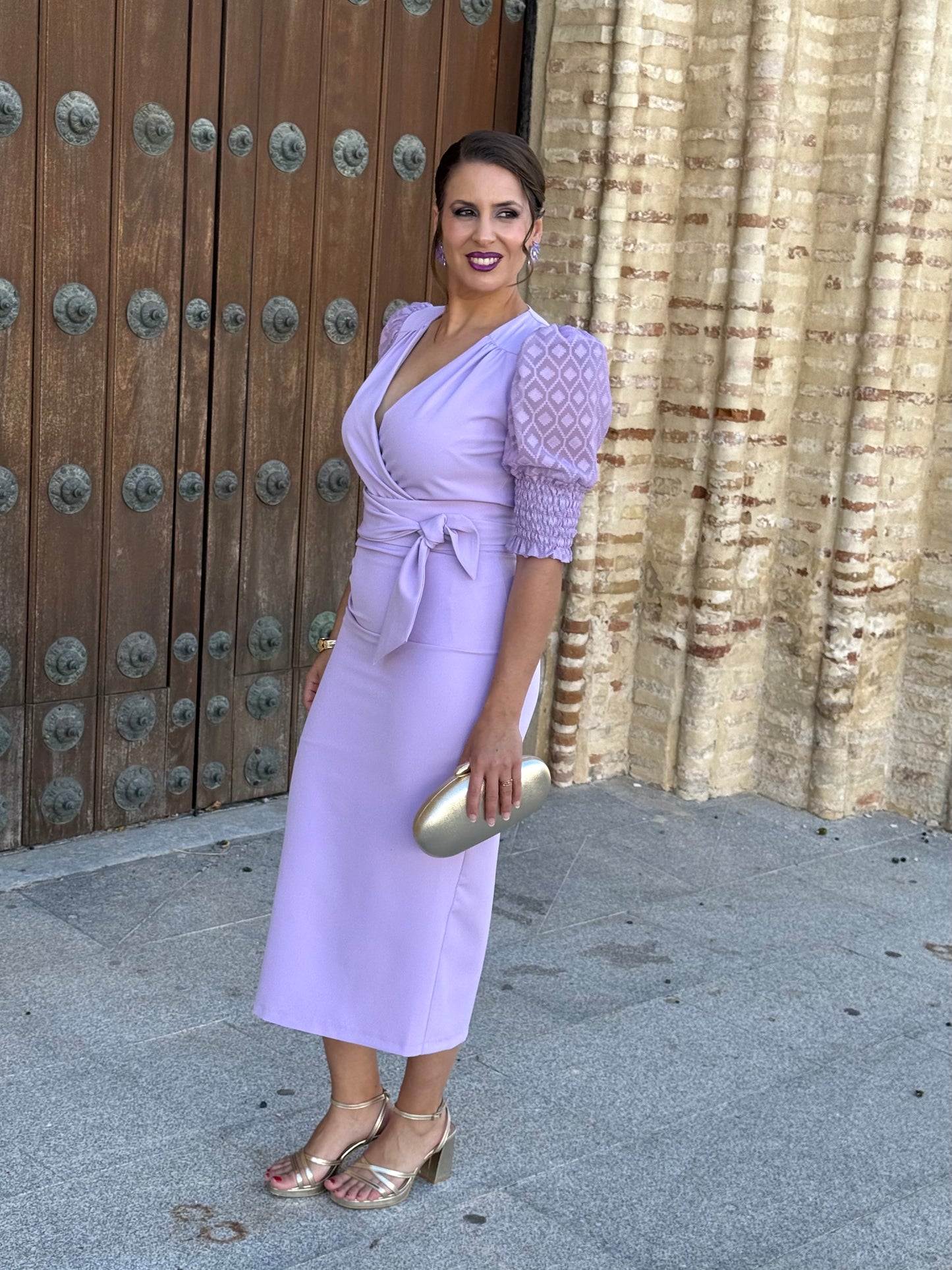 Vestido Calista Malva