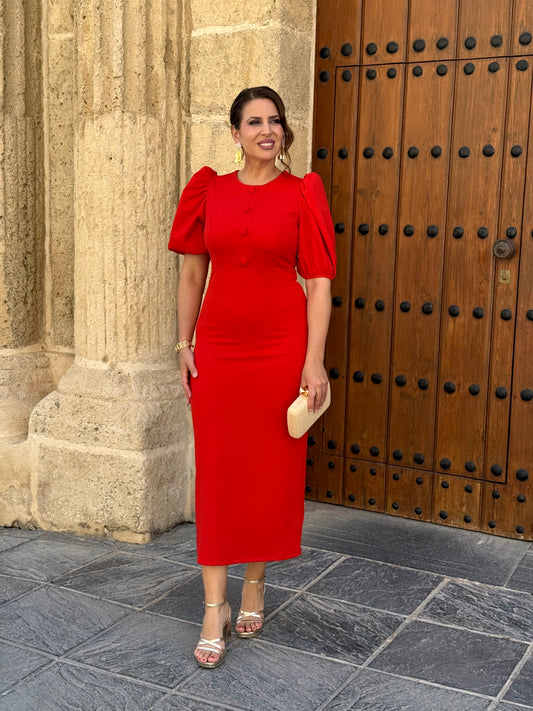 Vestido Alessia Rojo