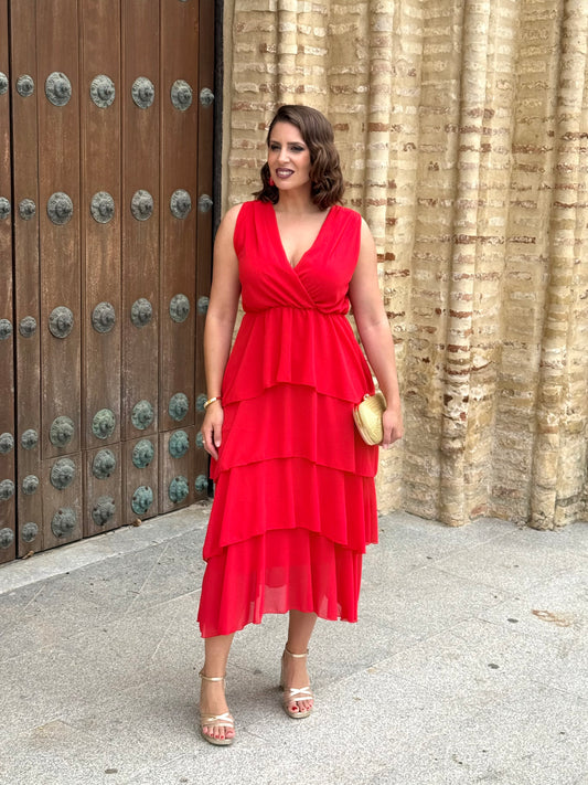 Vestido Naiara Rojo