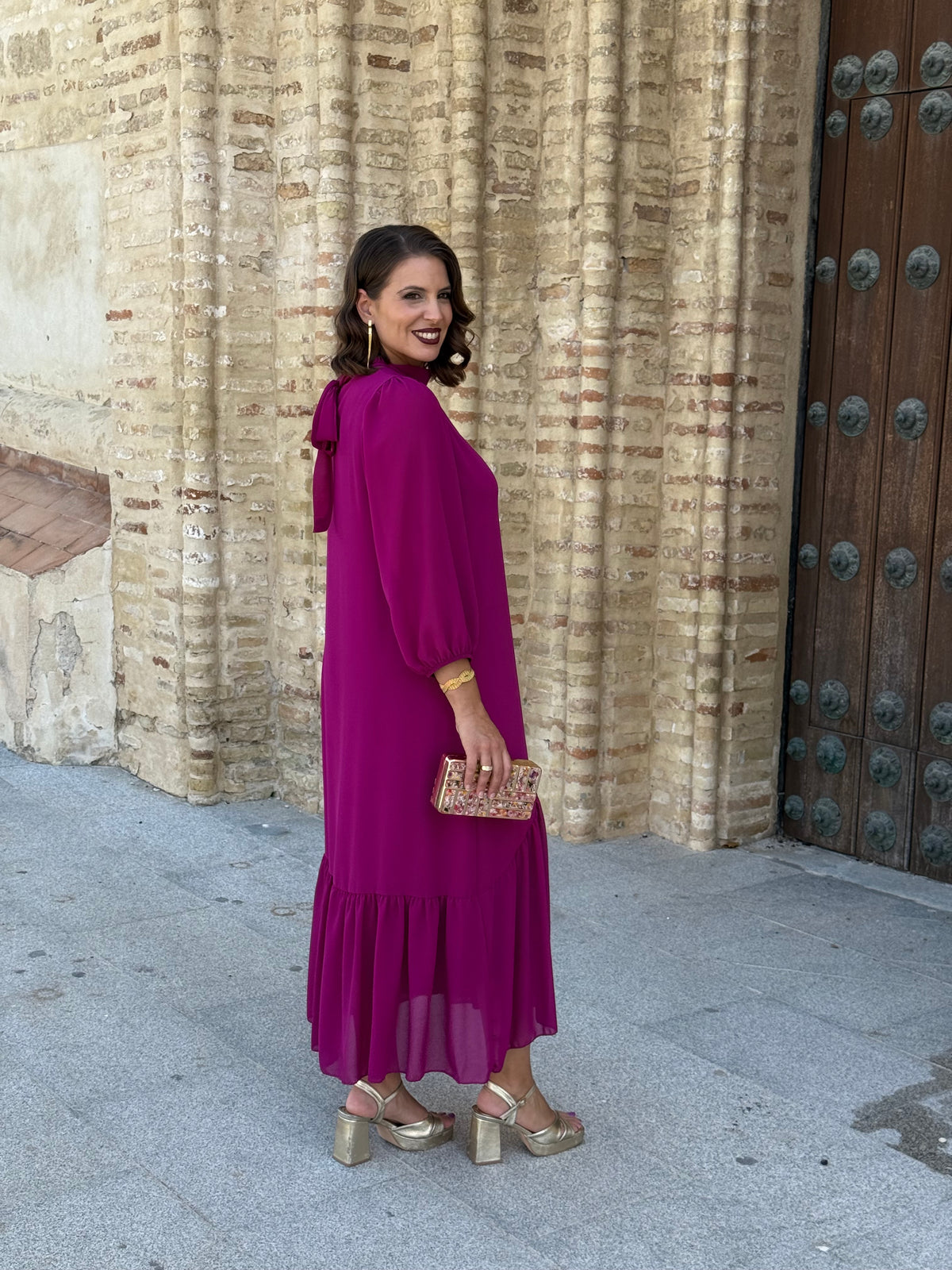 Vestido Amalia Buganvilla