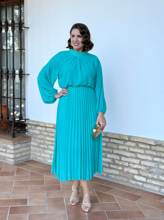 Vestido Julieta Turquesa