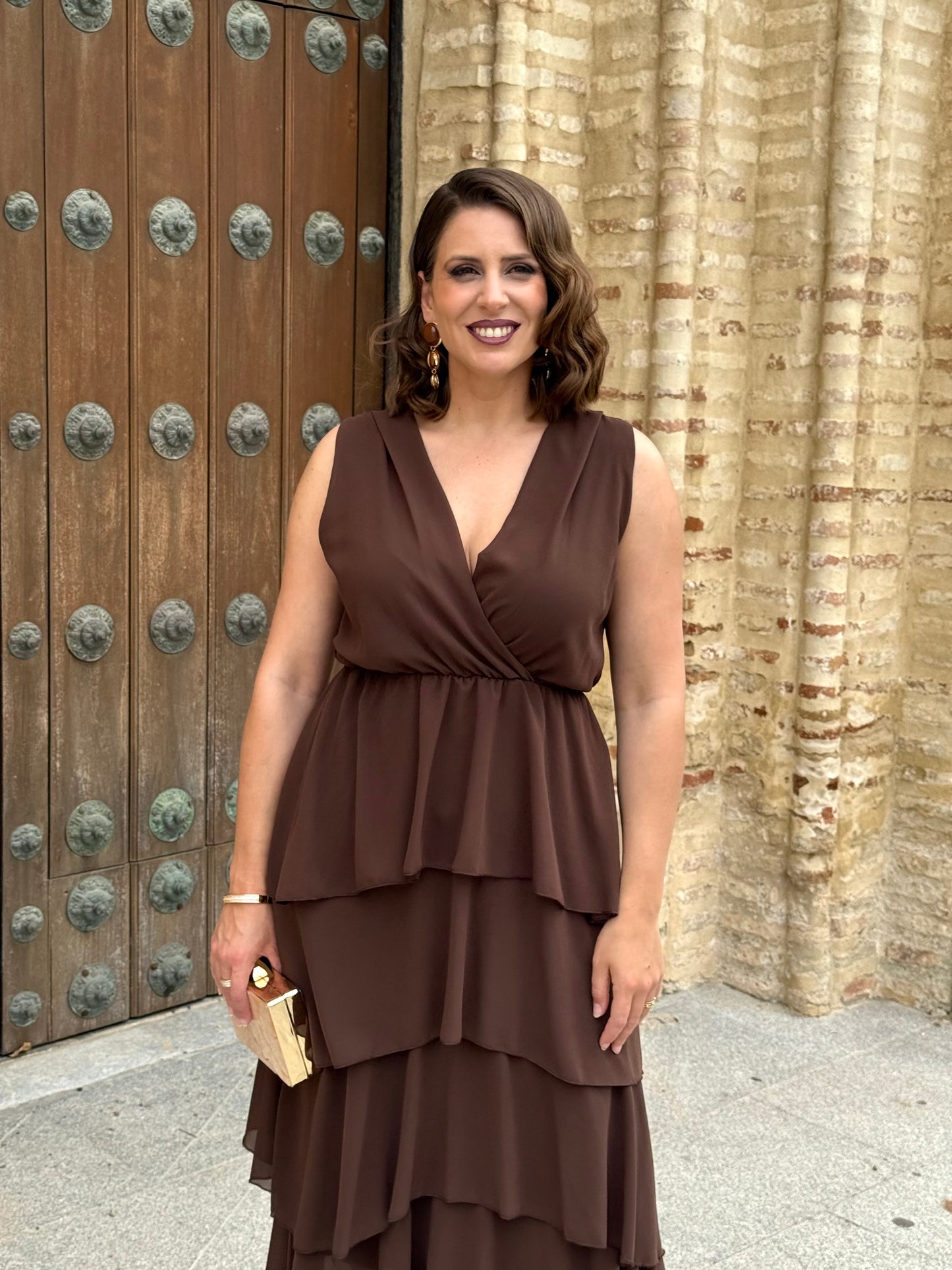 Vestido Naiara Marrón