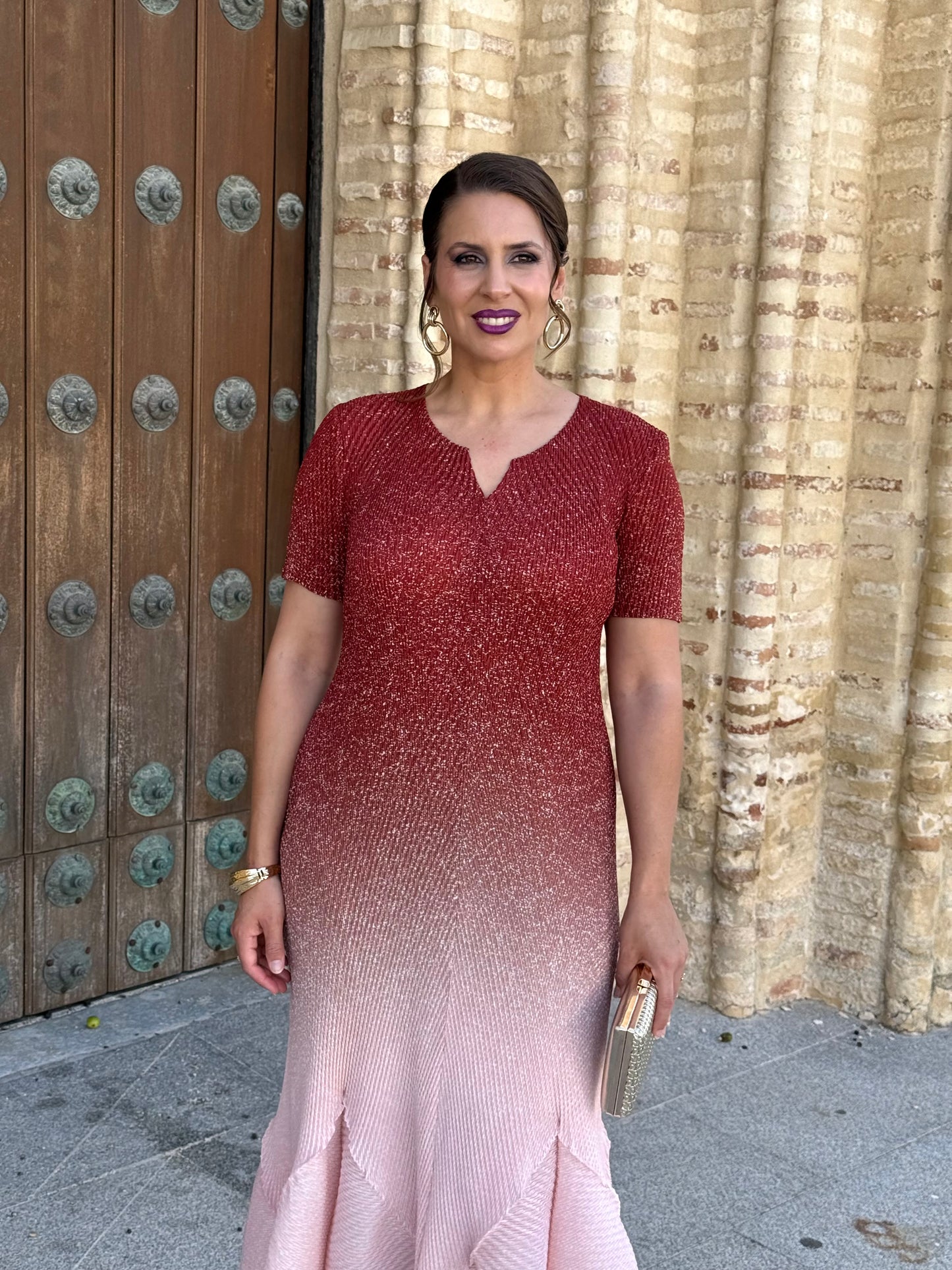 Vestido Velaria Granate
