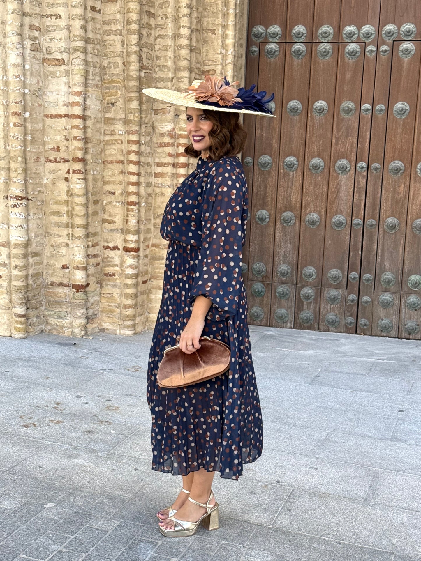 Vestido Julieta Estampado Marino