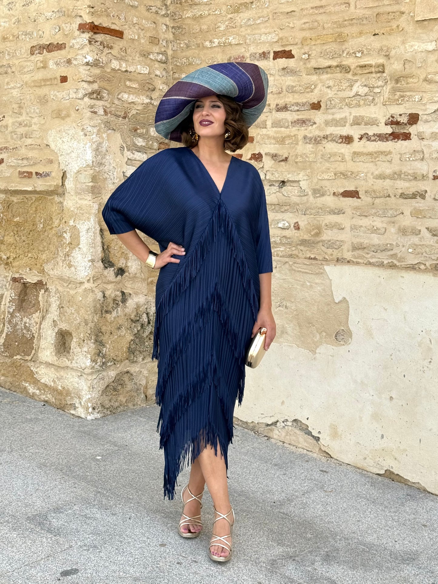 Vestido Adela Azul Marino