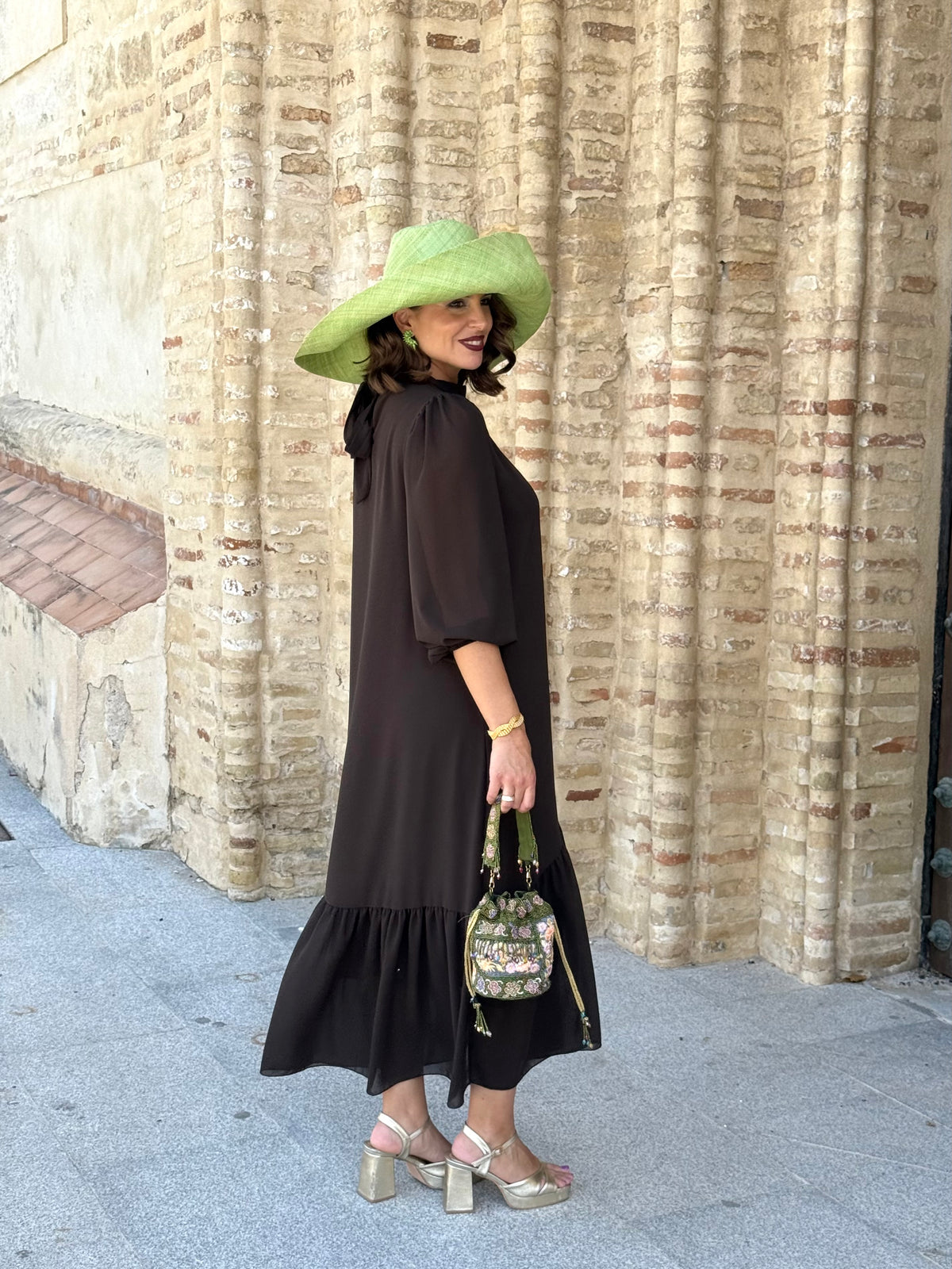Vestido Amalia Marrón