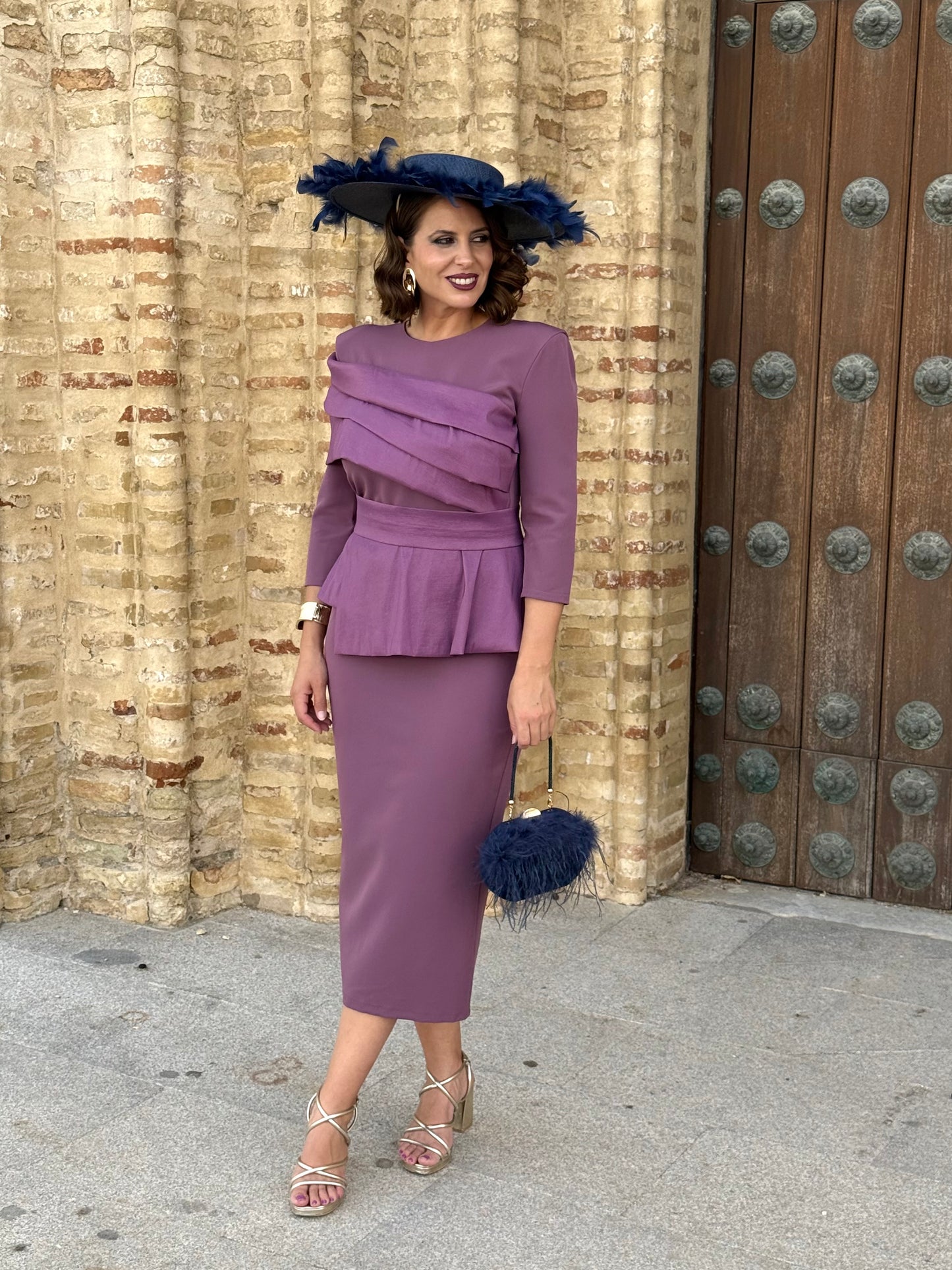 Vestido Adriana Malva Empolvado