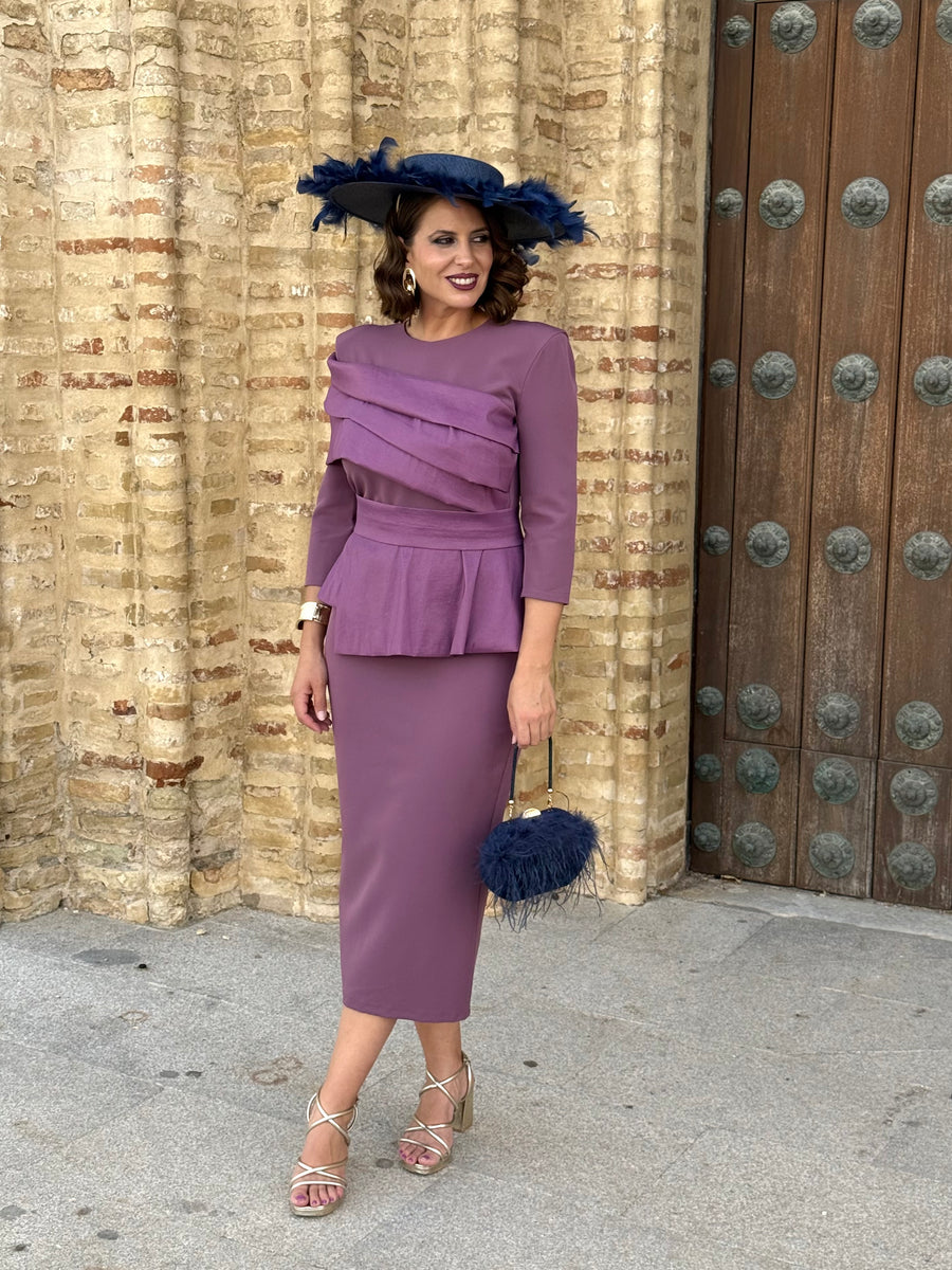 Vestido Adriana Malva Empolvado