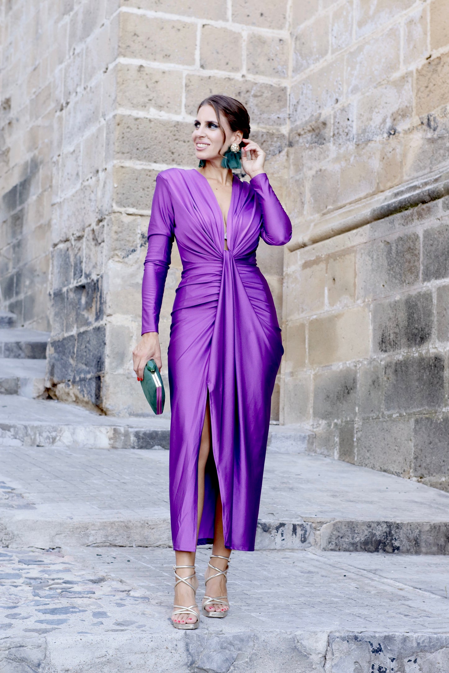 Vestido Galena Morado