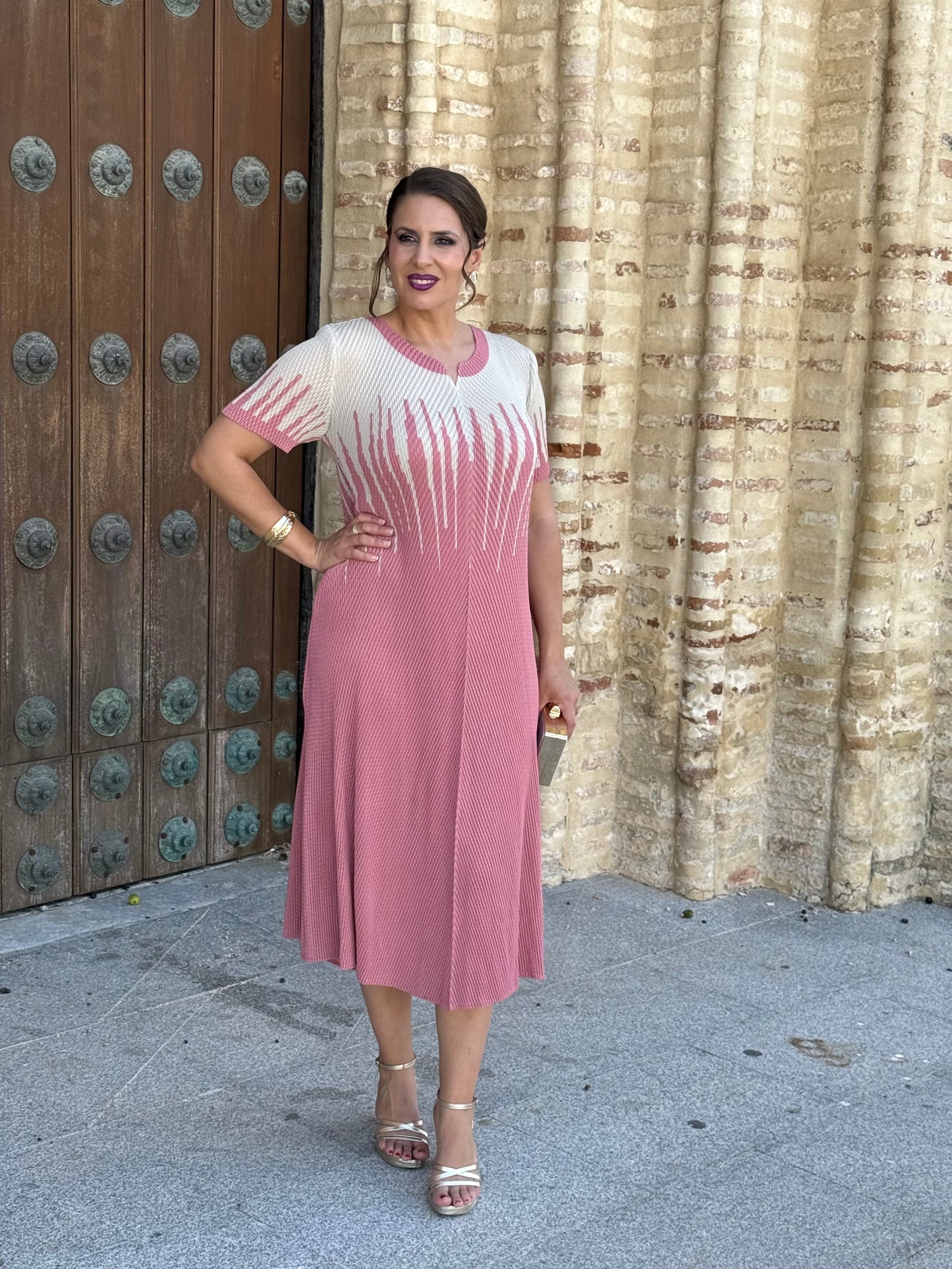 Vestido Lisandra Rosa