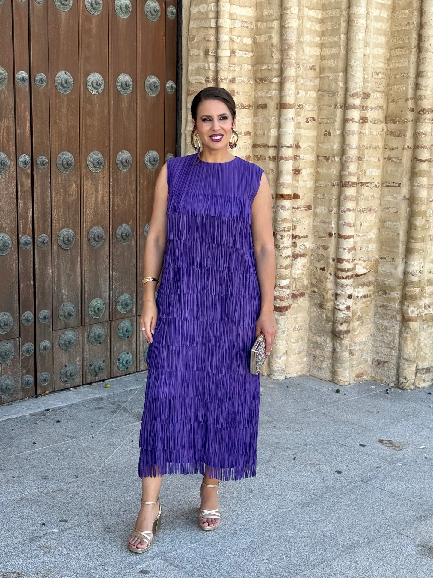 Vestido Belmira Morado