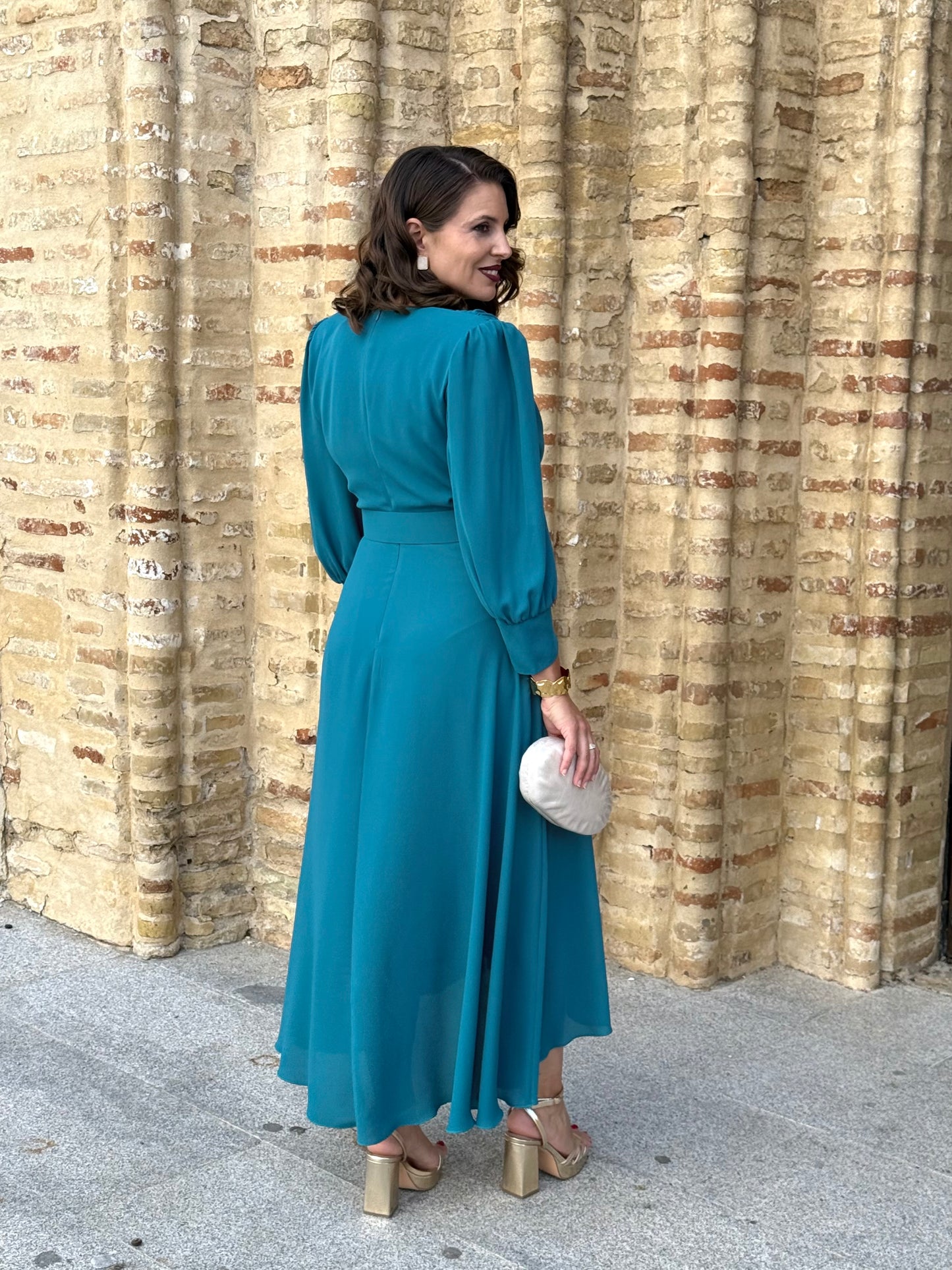 Vestido Sonsoles Petróleo