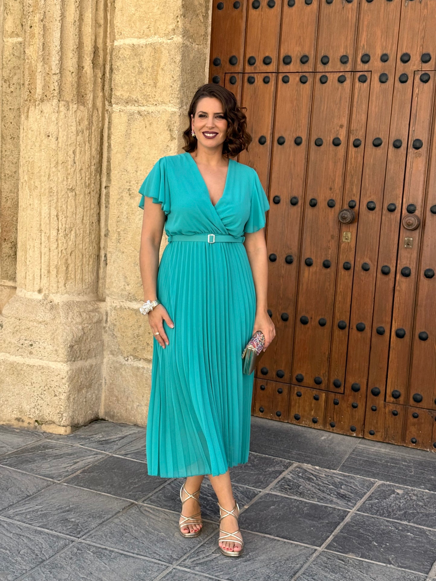 Vestido Valeria Turquesa