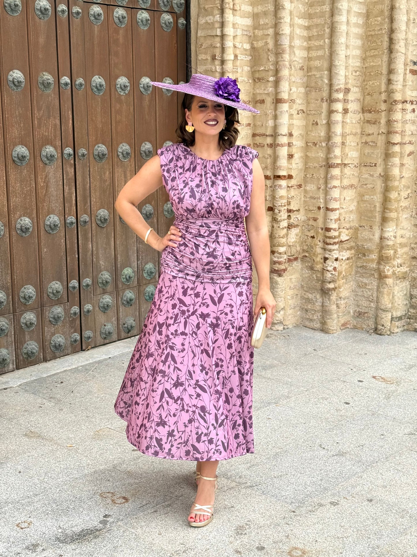 Vestido Lourdes Morado