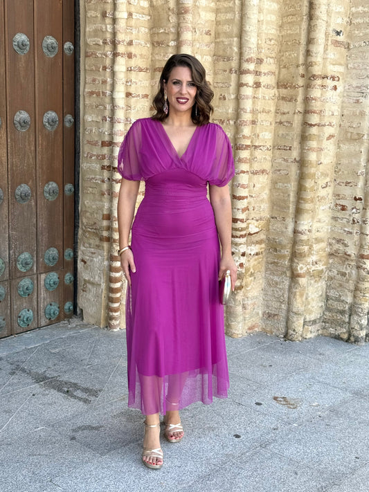 Vestido Graciela M/C Buganvilla
