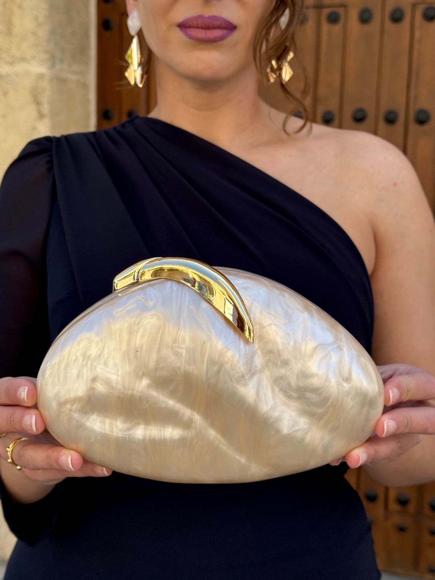 Bolso Lourdes Nácar Beige