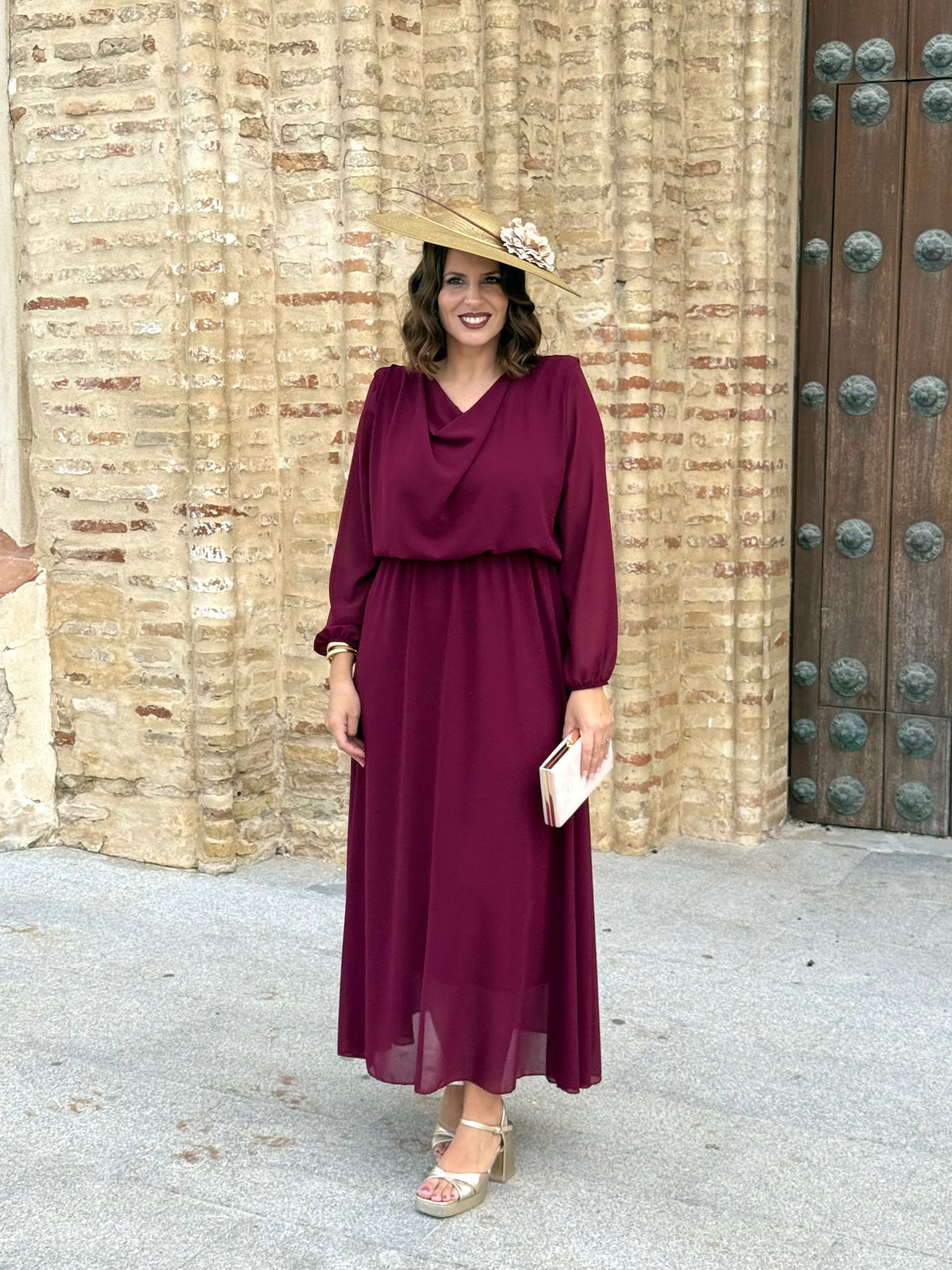 Vestido Miriam Burdeos