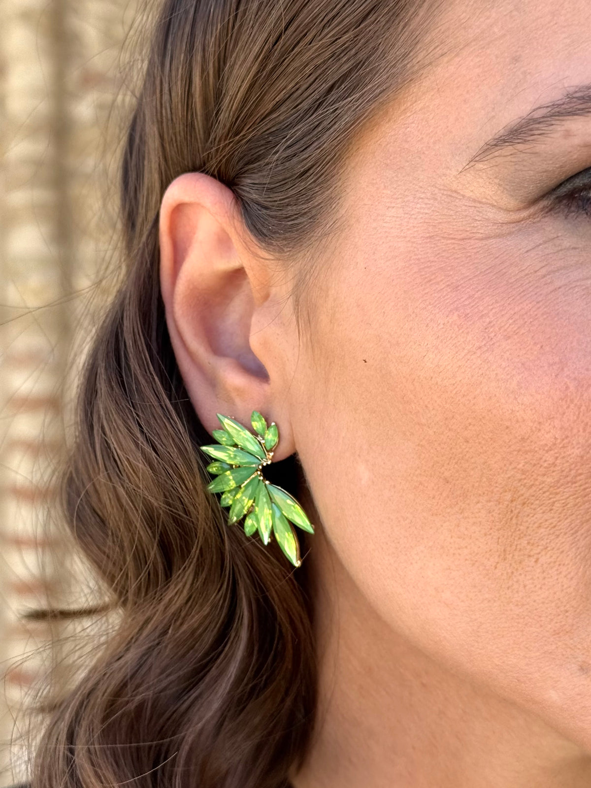 Pendientes Axel Verde Lima