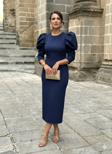 Vestido Gardenia Marino