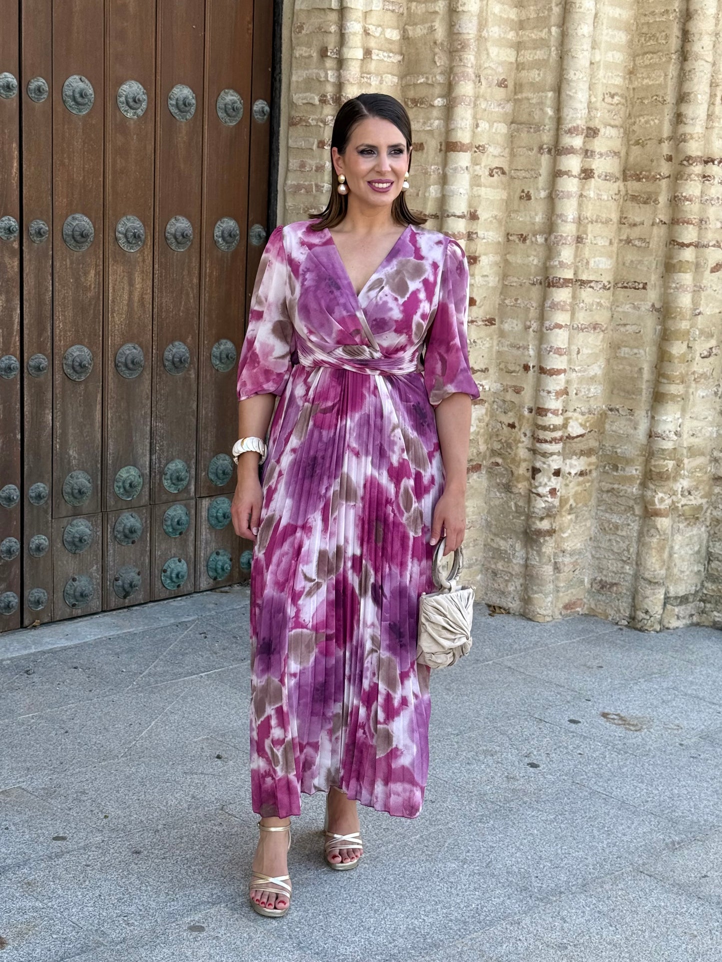 Vestido Nadia Floral Buganvilla