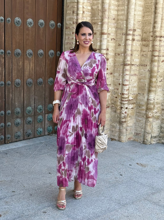 Vestido Nadia Floral Buganvilla